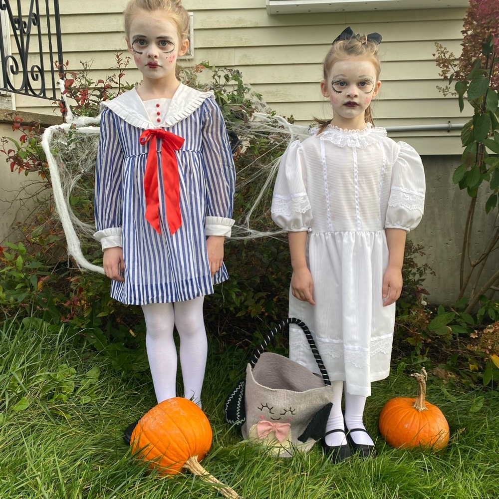 Dress for creepy doll Halloween costume - Picture 2 of 3